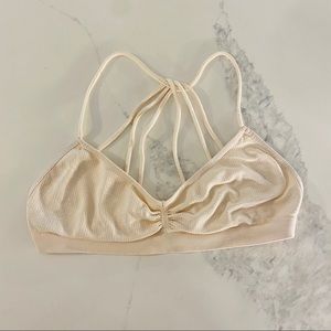 Free People Intimately Strappy Bralette Blush Nude
